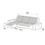 Cubre Acolchado Reversible Chaise Longue Relax Polster