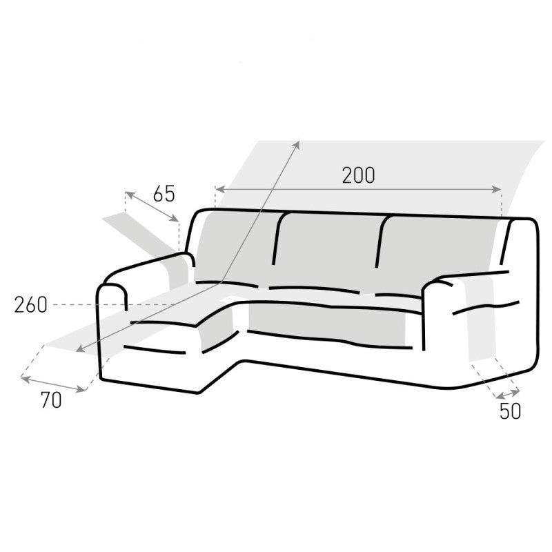 Cubre sofá Chaise Longue DRY PROTECT