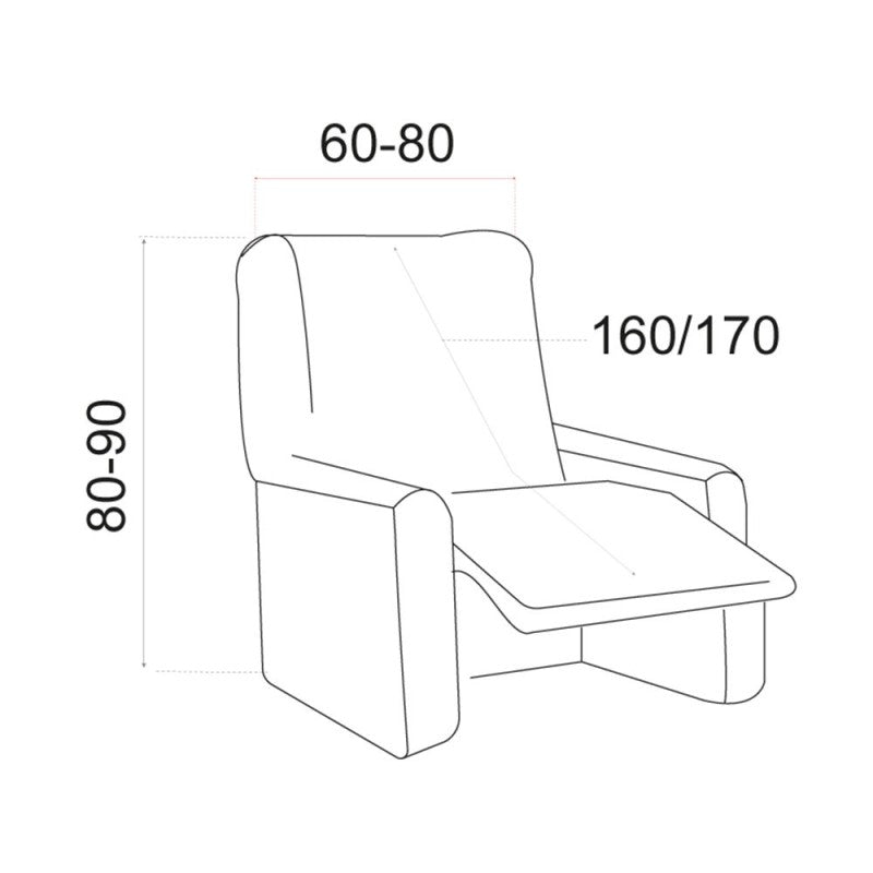 Funda Elástica Sillón Relax Zafiro