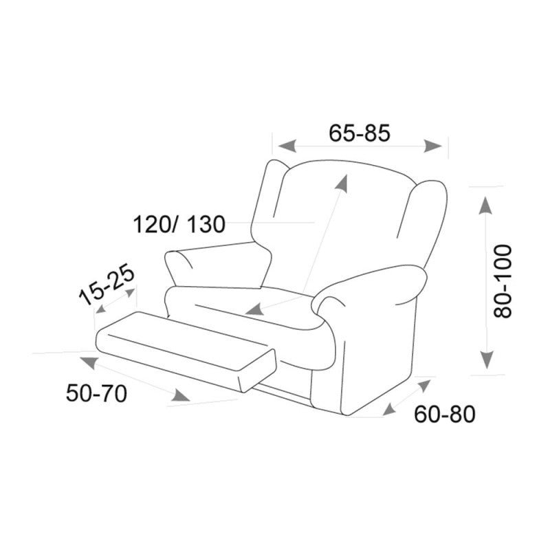 Funda Elástica Sillón Relax Zafiro