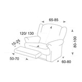 Funda Elástica Sillón Relax Zafiro