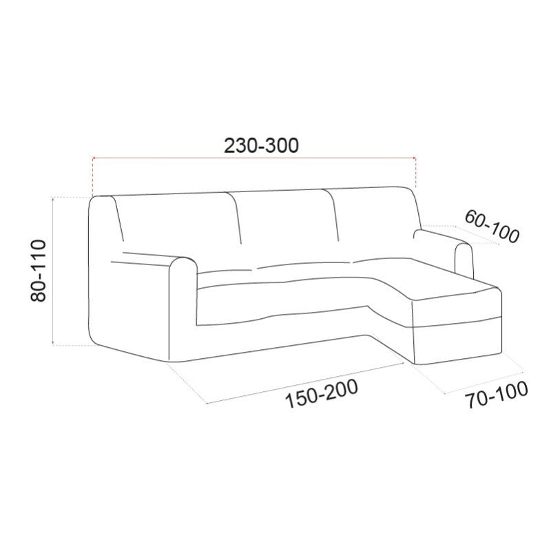 Funda Multielástica Chaise Longue Belfast