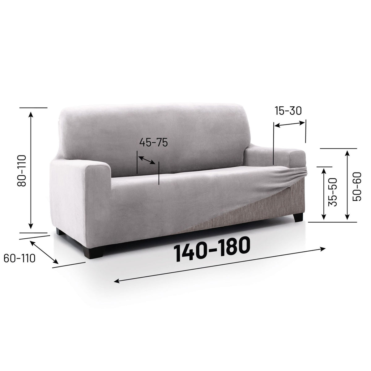 Housse de Canapé Super Extensible Velvet