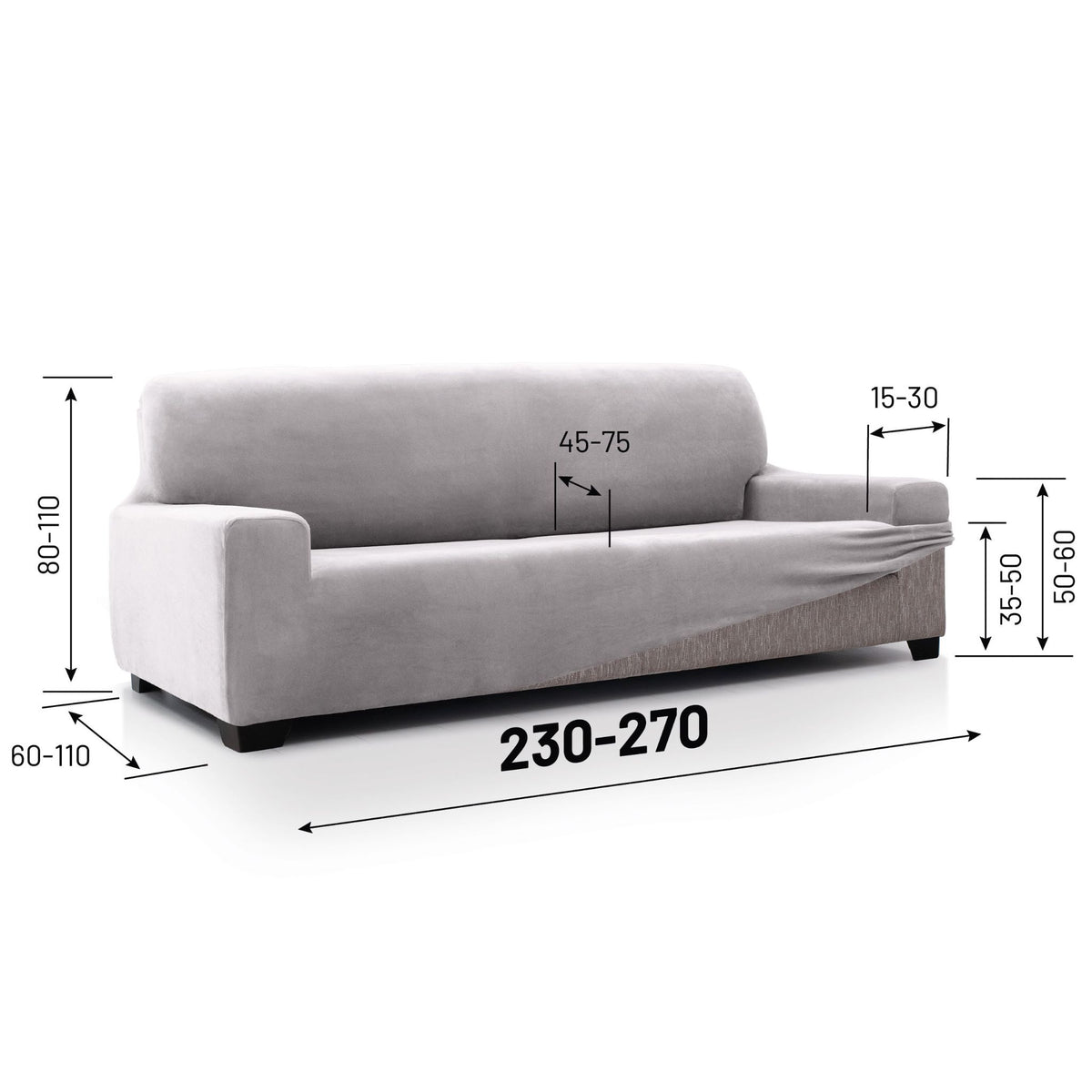 Housse de Canapé Super Extensible Velvet