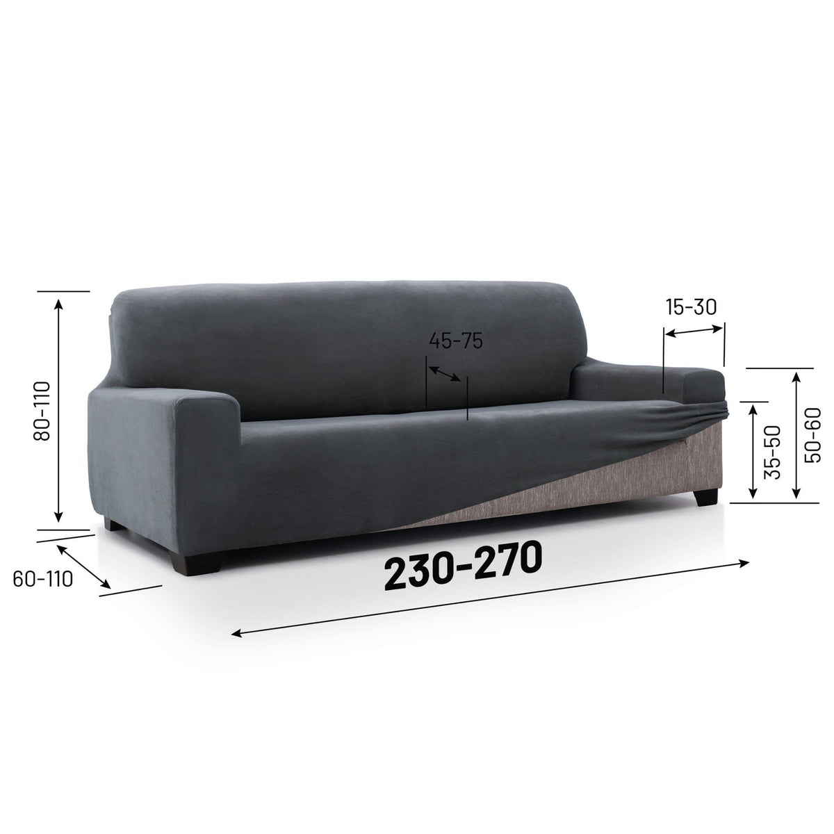 Housse de Canapé Super Extensible Velvet