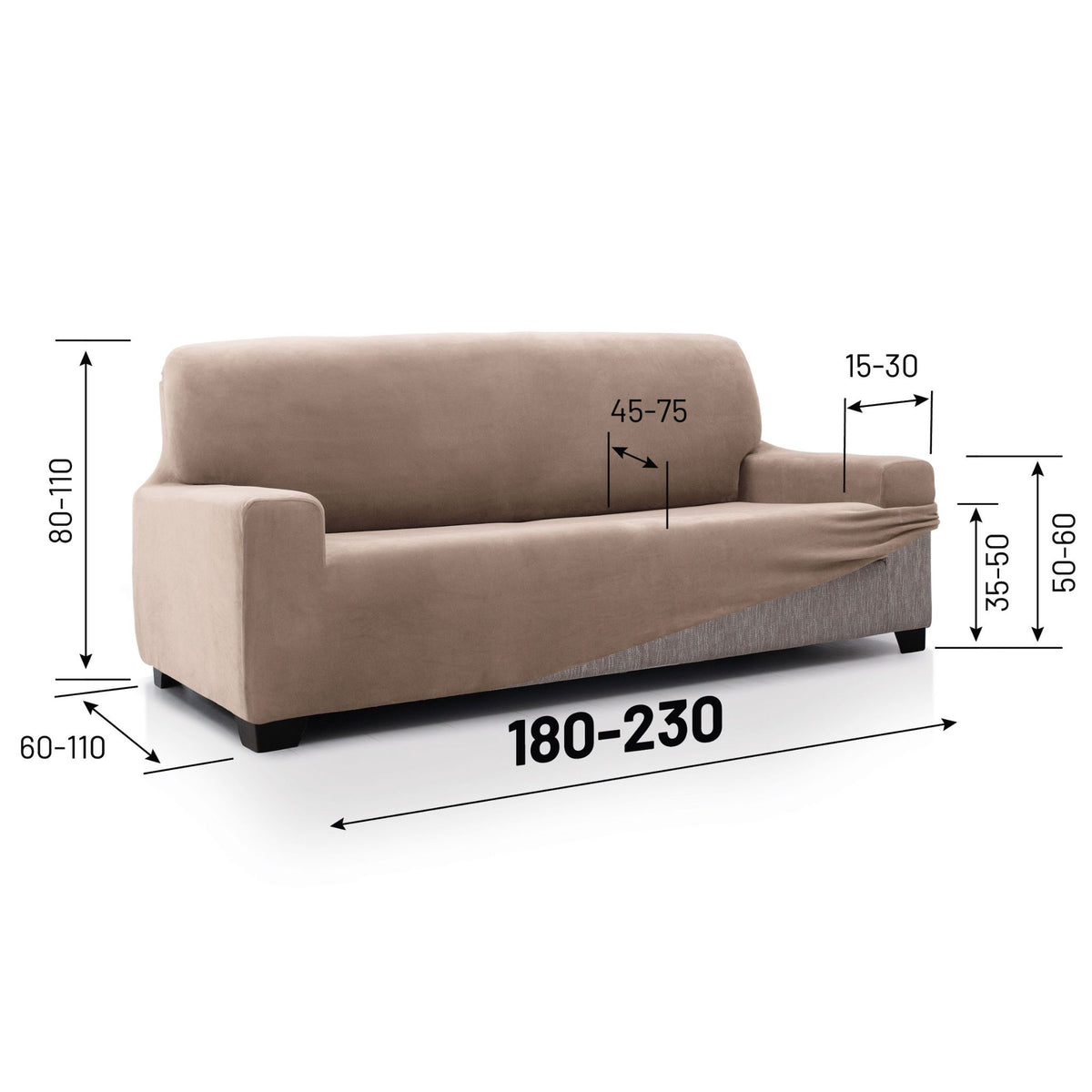 Housse de Canapé Super Extensible Velvet