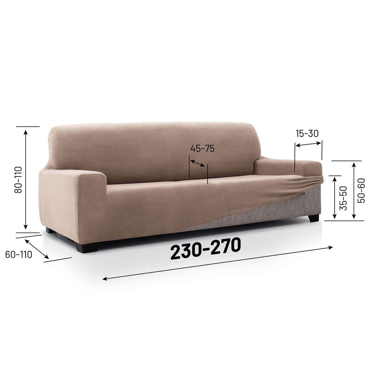 Housse de Canapé Super Extensible Velvet